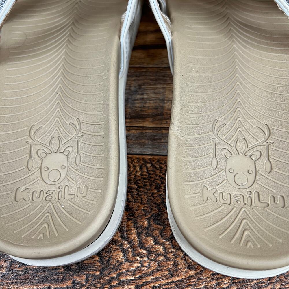 KuaiLu Beige Orthotic Slip On Slide Sandals Women's 9.5 Cushion Summer Shoes - Picture 5 of 8